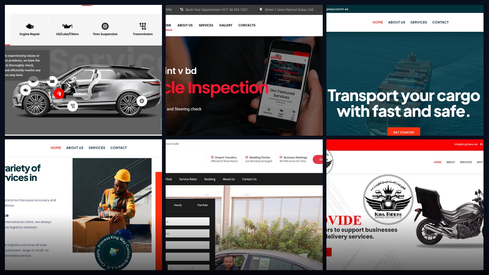 King Group of Companies — project collage